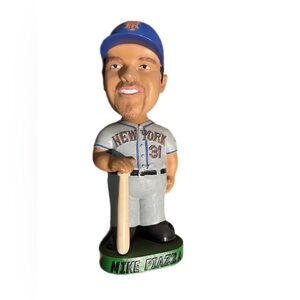 New York Baseball Bobblehead with Bat